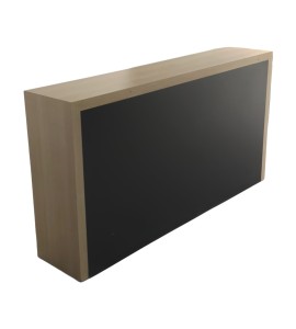 Safir Meşe Kaplamalı Siyah Ahşap Kapaklı Desk Kiralama 90x170x35