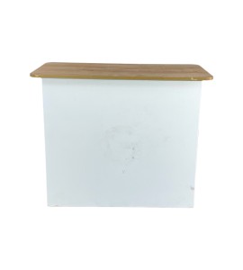 Ahşap Tablalı Beyaz Ahşap Desk Kiralama 100x108x60