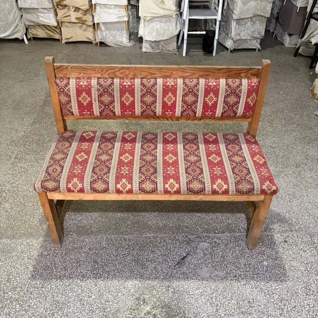 Vintage Dokulu Ahşap Koltuk