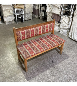 Vintage Dokulu Ahşap Koltuk