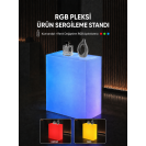 Kumandalı RGB Pleksi Ürün Sergileme Standı – Satış ve Kiralama
