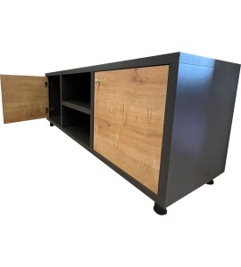 İki Kapaklı Ara Raflı Tv Ünitesi Dolabı 150x45x50 cm İki Kapaklı Ara Raflı Tv Ünitesi Dolabı 150x45x50 cm