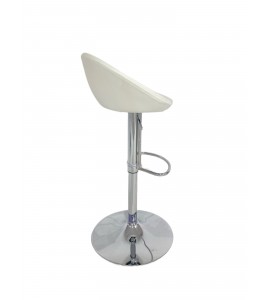 Beyaz Pistonlu Deri Bar Taburesi|Bar Sandalyesi Kiralama