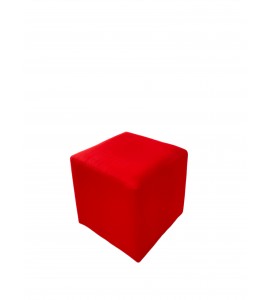 Kırmızı Tek Kişilik Puf Kiralama 40x40 cm 
