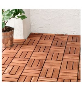 Ahşap Yer Karosu %100 Akasya Ağacı 30X30CM 81 M2 - 9 Adet